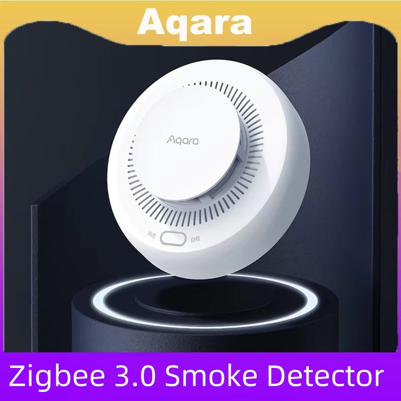 Aqara-Detector de humo Original, Monitor de alarma de incendio Zigbee 3,0, alerta de sonido, trabajo de seguridad inteligente para el hogar con Xiaomi Mi Home Homekit