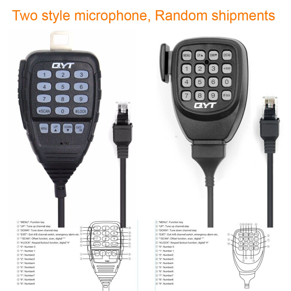 ล่าสุดรุ่น Mini วิทยุ QYT KT-7900D 25W Quad Band 144/220/350/440MHz KT7900D UV transceiver หรือแหล่งจ่ายไฟ