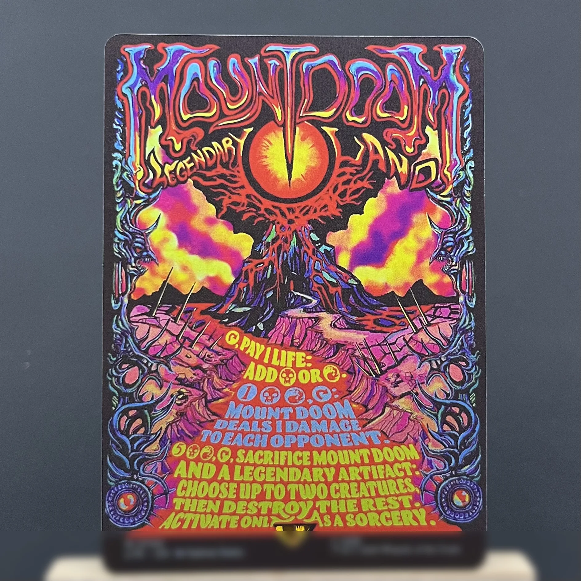 LTR LTC FOIL1-I03 Карты прокси-сбора Tcg The One Ring Sol Ring Sauron, the Dark Lord Orcish Bowmasters Mount Doom Gather