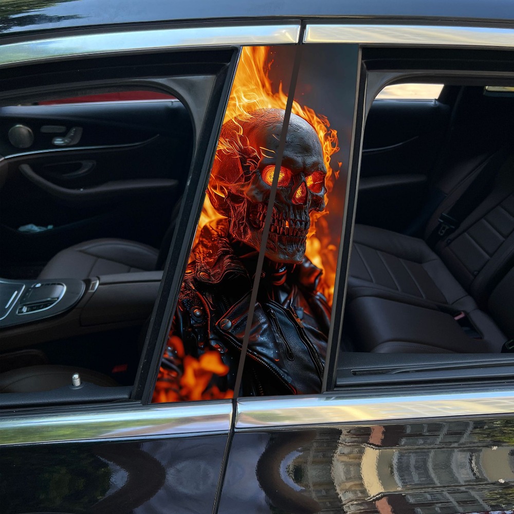 1PC Honeycomb Geometric Car Stickers Auto B Pillar C Pillar Waterproof Vehicle Center Column Decor Cover Scratch DIY PET Decals