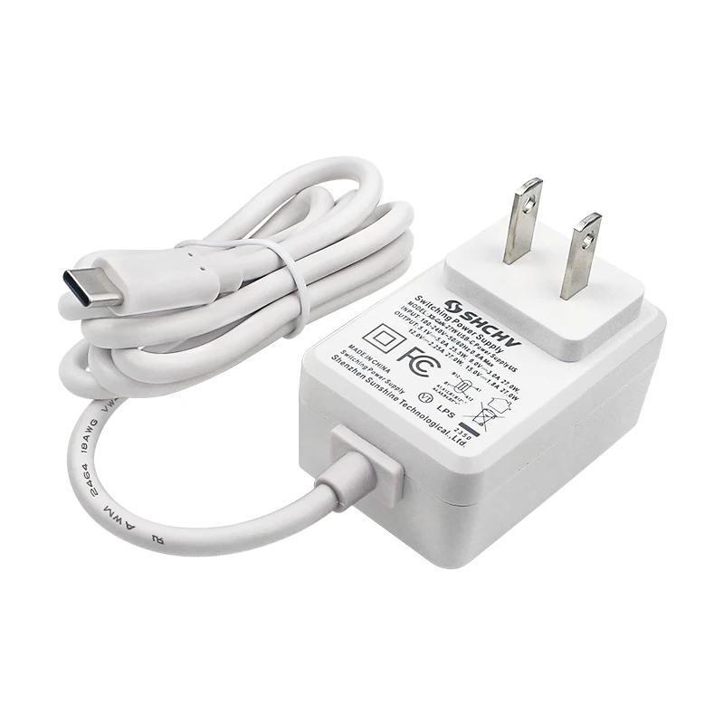Блок питания Raspberry Pi 5 27 Вт, 5,1 В, 5 А, зарядное устройство USB Type C, вилка европейского стандарта, США, Великобритании для Raspberry Pi 5/4B RPI 5