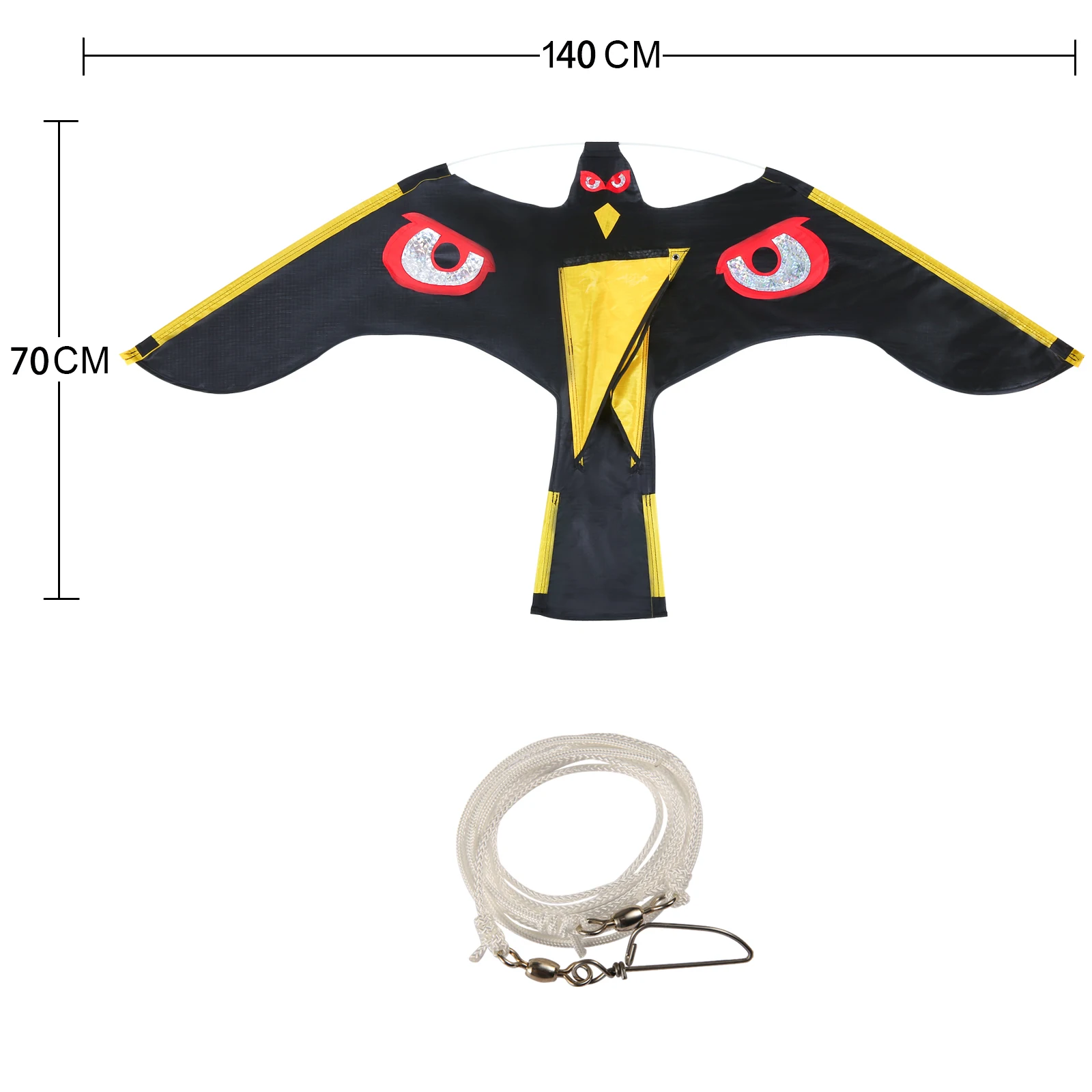 1 ชิ้น Bird Repeller Flying Hawk Kite หุ่นไล่กาตกแต่งกลางแจ้ง Pest Control Repellents สวนอุปกรณ์
