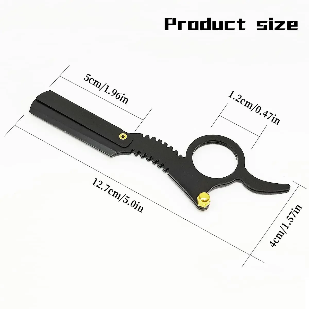 Thumb Manual Razor Straight Edge Haircut Beard Eyebrow Shaver Men Depilation Razor Hairdresser Trimming Replaceable Blades