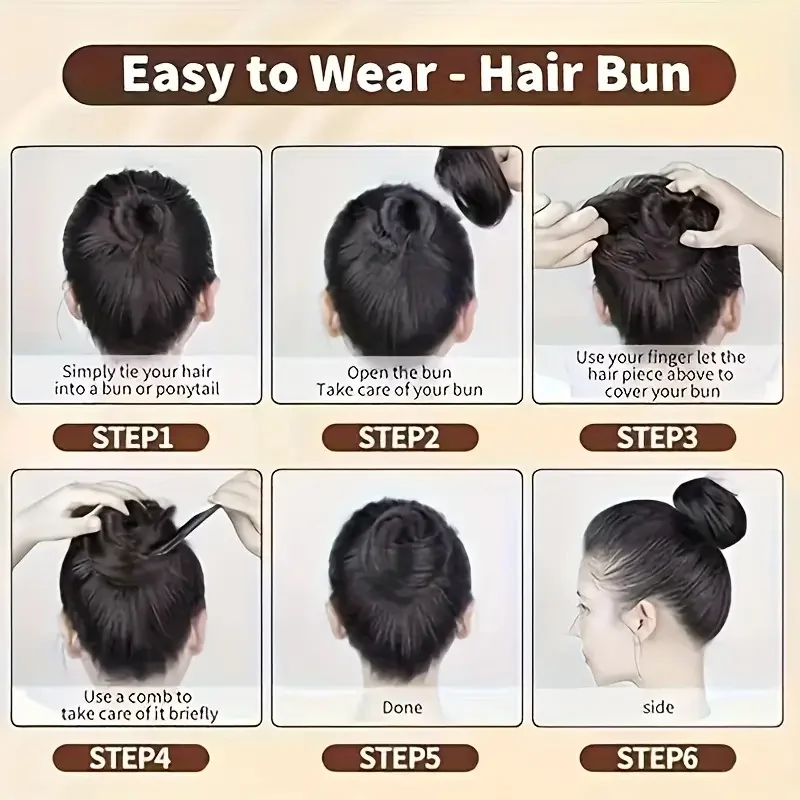 Parrucchino sintetico elegante e disordinato, elastico in gomma, accessori per capelli carini, estensione dei capelli per le donne