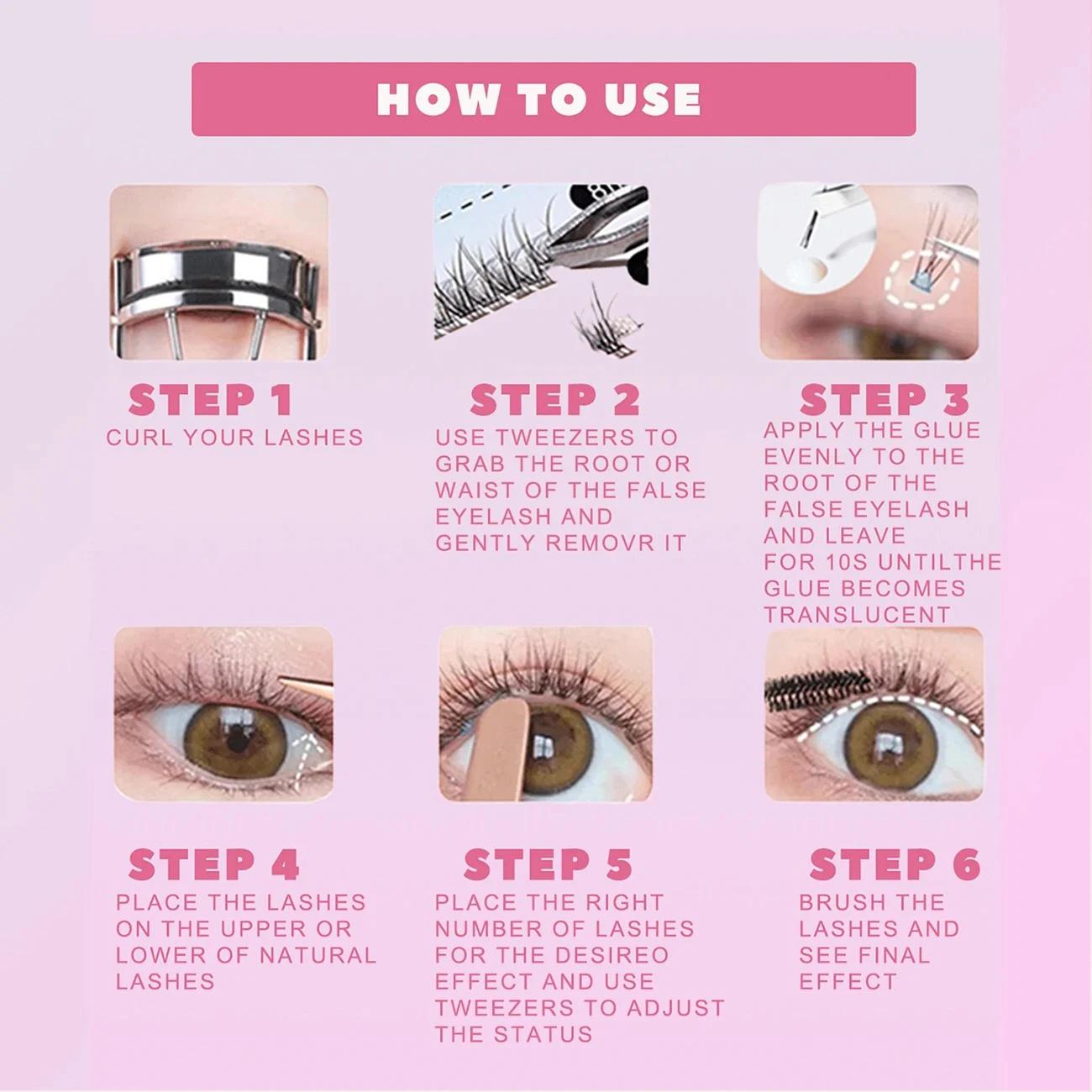 False Eyelashes Mix 32 Rows High-capacity Natural DIY Extension Supplies Lashes Cluster Multi Style Fusion Professional Makeup