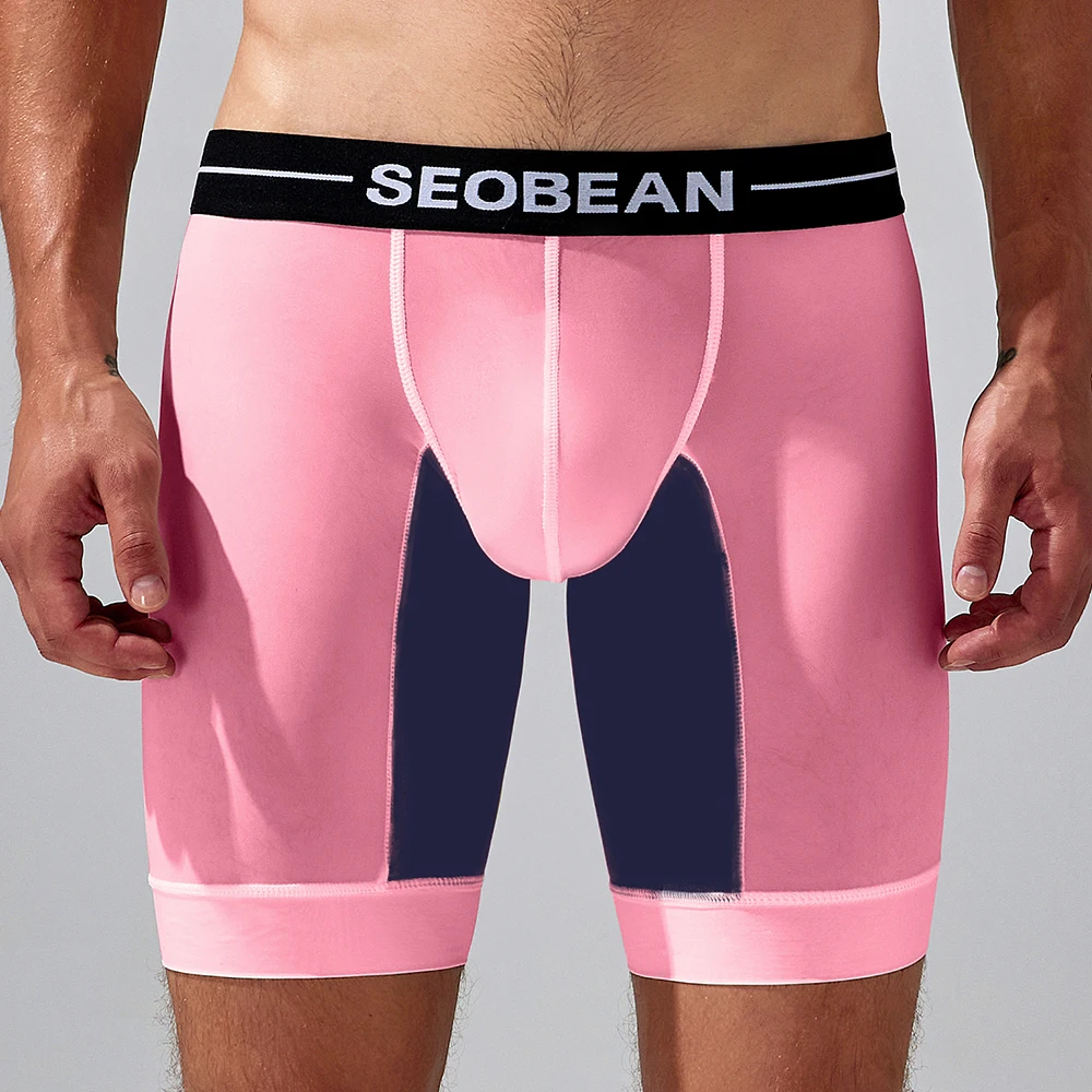Seobean-nowa, długa bielizna męska typu bokserki