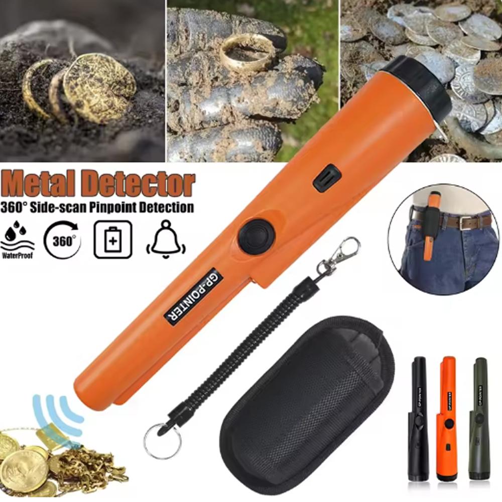 Detector de metais portátil Pro GP-Pointer com pulseira IP66 à prova d'água e LED para caça ao tesouro e exploração ao ar livre