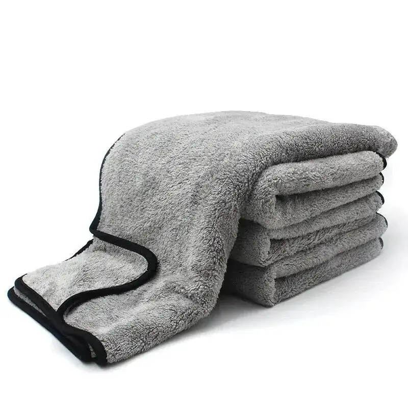 Toalla de microfibra de 75x35cm, paño para lavado de coches, limpieza automática, cuidado de puertas y ventanas, paño seco grueso y fuerte absorción de agua para detalles de coches