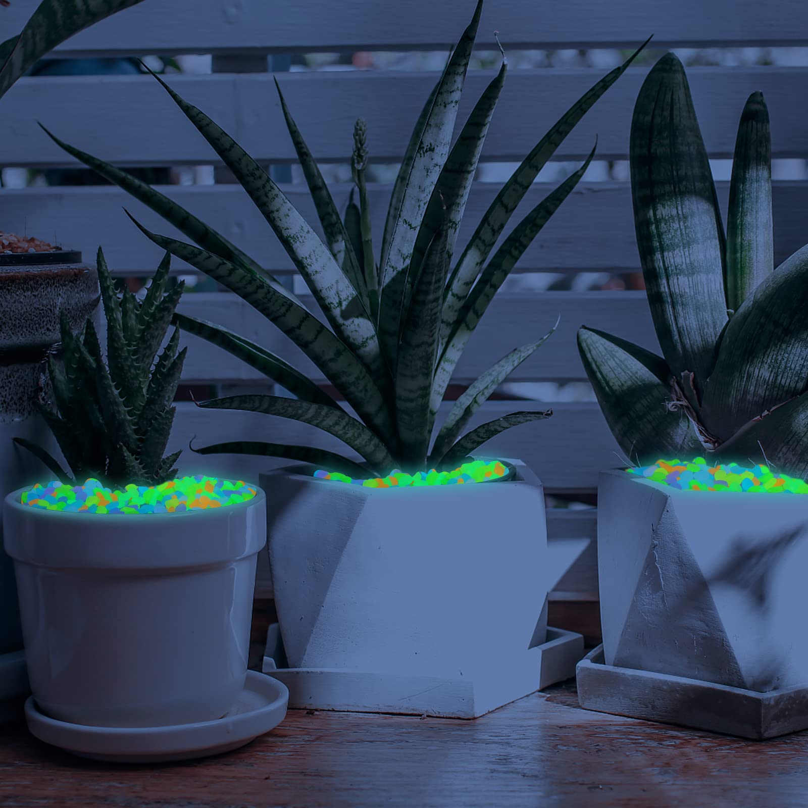 100 ชิ้น Luminous Rock, หิน Luminous Dark Garden Pebbles, ทางเท้าตกแต่งถังปลา, พิพิธภัณฑ์สัตว์น้ํา, ถังปลา loom