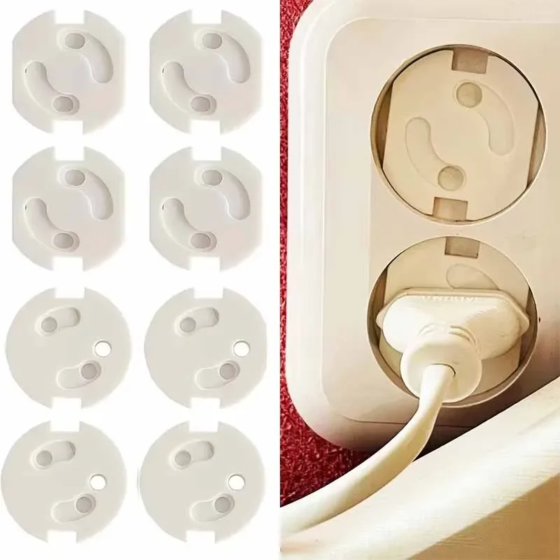 Couvercle de prise électrique pour enfants, 5 pièces, bouchons de sécurité pour bébé, Protection de prise de courant, couvercle de verrouillage de sécurité pour enfants