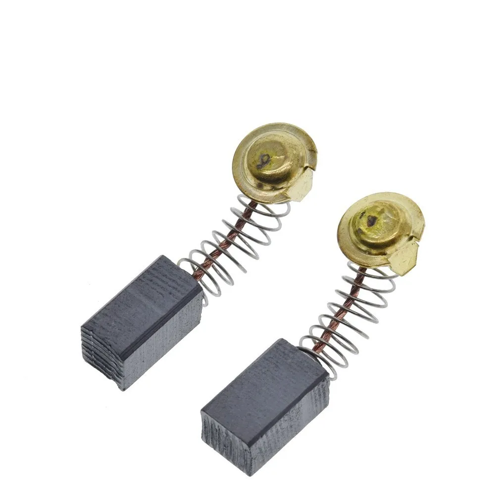 10 Uds Mini taladro repuesto de lijadora eléctrica cepillos de carbono repuestos para motores eléctricos herramienta rotativa TZT 6,5x7,5x13,5mm
