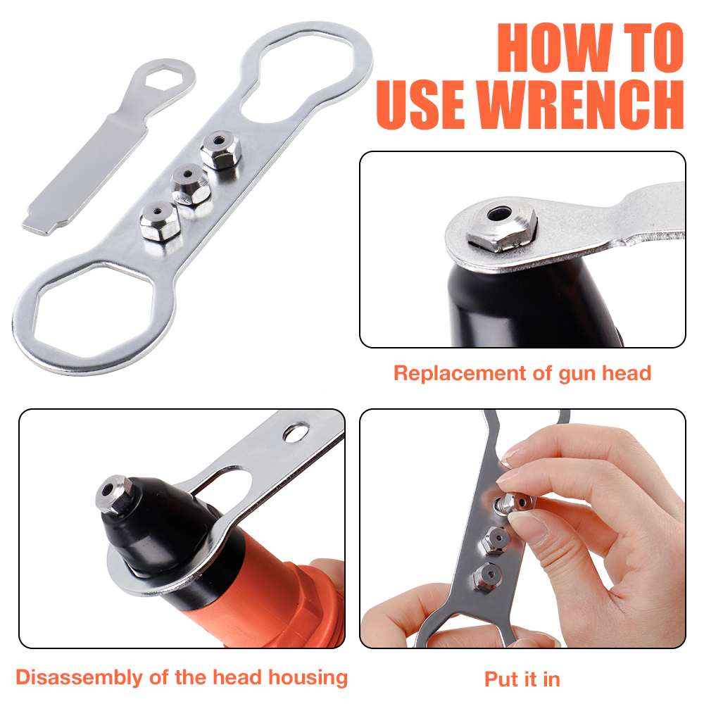 Machine à riveter, adaptateur de pistolet à riveter électrique, riveteuse domestique 2,4 mm-3,2 mm-4,0 mm-4,8 mm, rivets et forets hélicoïdaux en option, outil de rivetage rapide à insérer soi-même