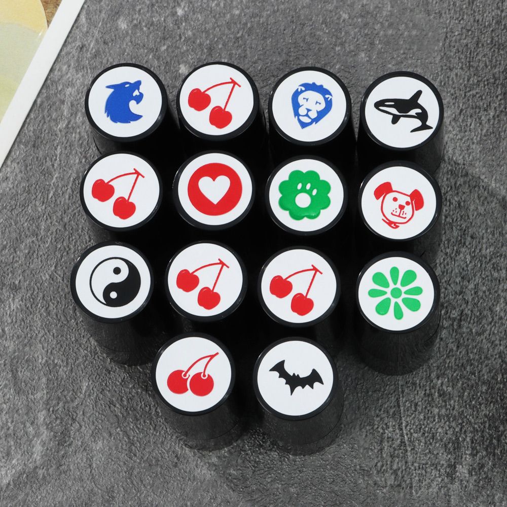 Golf Ball Stamper Stamp Marker Impression ซีล Quick-แห้งพลาสติก Multicolors อุปกรณ์กอล์ฟสัญลักษณ์สำหรับ Golfer ของขวัญ Marker