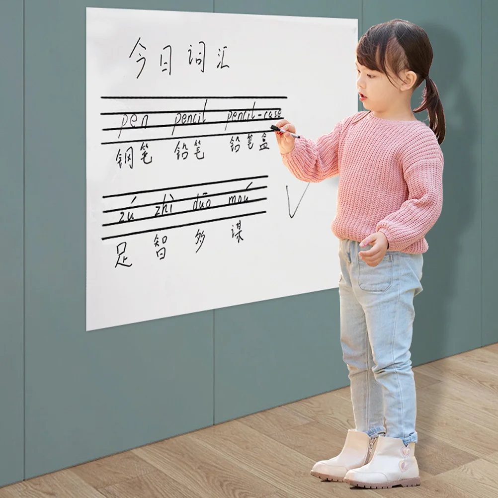 Portable Large Size Self Adhesive Whiteboard Sticker Removable Dry Erase Board For Home Presentation Supplies Memo Board Writing