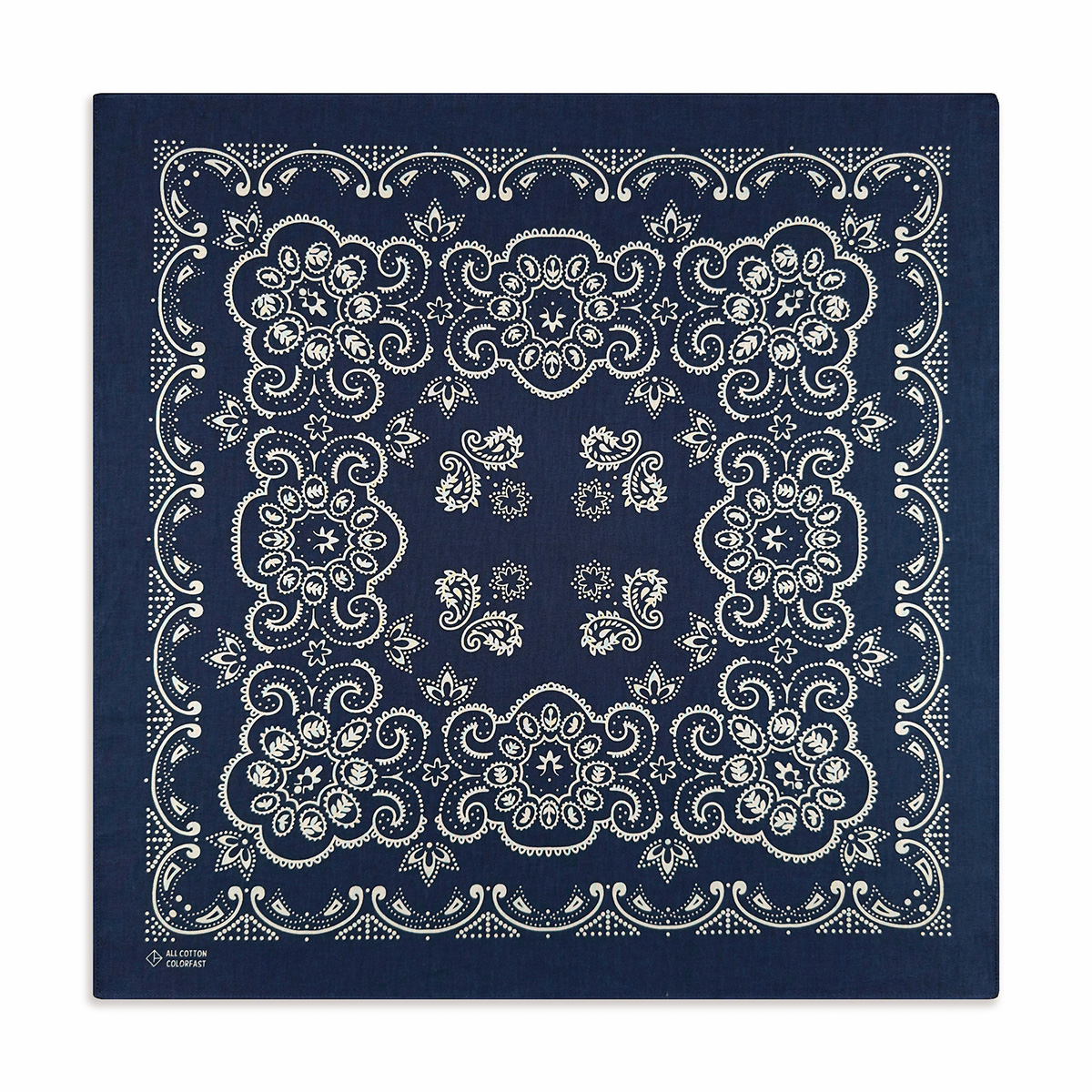 Темно-синий кешью в стиле хип-хоп, хлопковая квадратная бандана, шарф, повязка на голову для верховой езды, подарки с пейсли для мужчин, унисекс