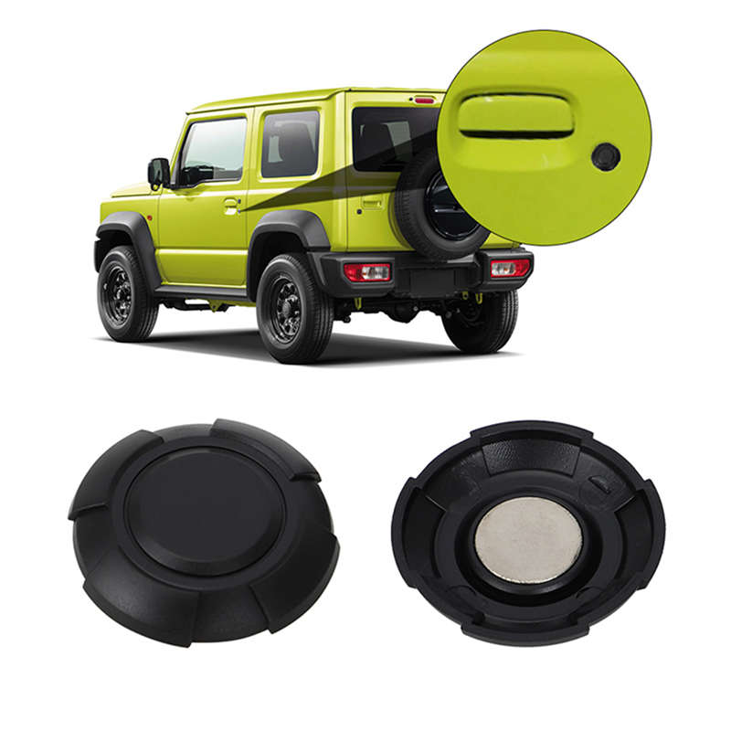 2 szt. Magnetyczny pokrywa osłonowa dziurka od klucza drzwi samochodowych dla Suzuki Jimny JB64 JB74 2019-2022 osłona zamka drzwi akcesoria zewnętrzne