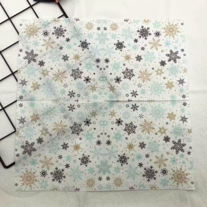 Serviettes de Table en Forme de Poulet, en Pâte de Bois, pour Impression de Documents, Mouchoirs Carrés, Hôtel, Restaurant, ixde Noël, 33x33cm, 20 Pièces