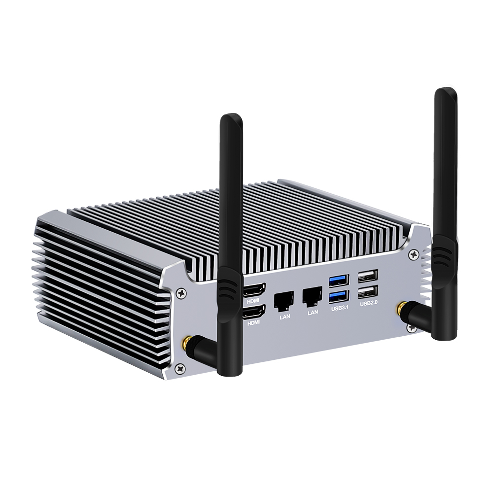 Topton Quạt Không Cánh AMD Mini PC Ryzen 7 4700U 4500U Windows 11/10 Barebone Máy Tính 4K Dual HD HTPC Chơi Game máy Tính WiFi6 BT5.2