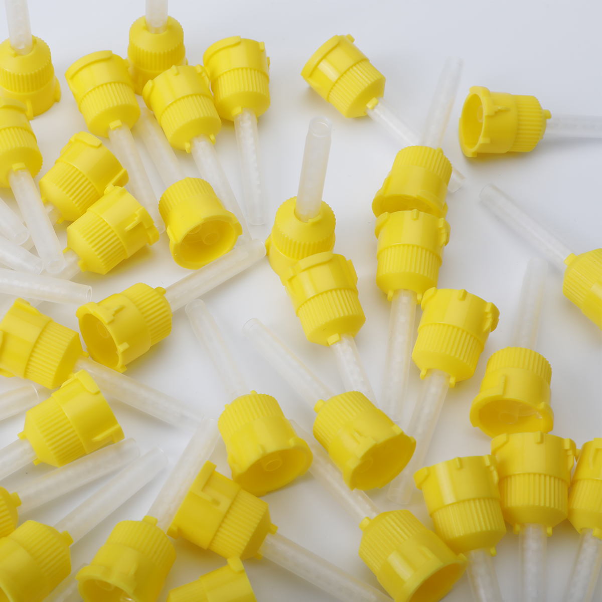 Wegwerp Tandheelkundige Afdruk Mengtips 1:1 Intraorale Afdrukingssproeiers Siliconen Rubber Pistool Transportende Mengbuis