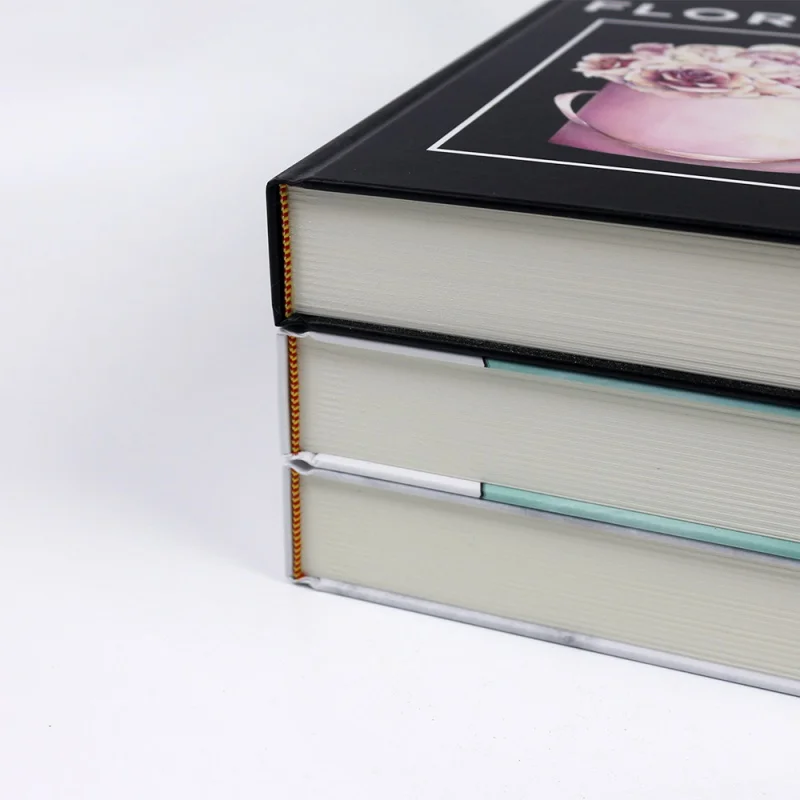 Libros de decoración de moda con impresión personalizada, libros decorativos de tapa dura para mesa de centro con páginas en blanco