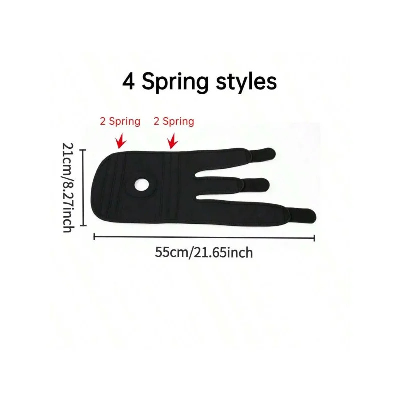 Ademende verstelbare kniebrace (zonder zijstabilisatoren) – voor trainingstraining en verlichting van kniepijn