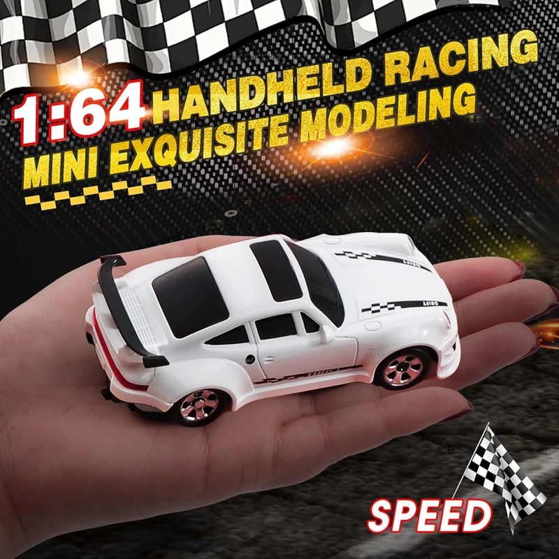 Mini RC Drift Car 1:43 oder 1/64 4WD ferngesteuertes Auto Hochgeschwindigkeits-Drift-RC-Autos mit LED-Leuchten Rennspielzeug Geschenk für Erwachsene Kinder