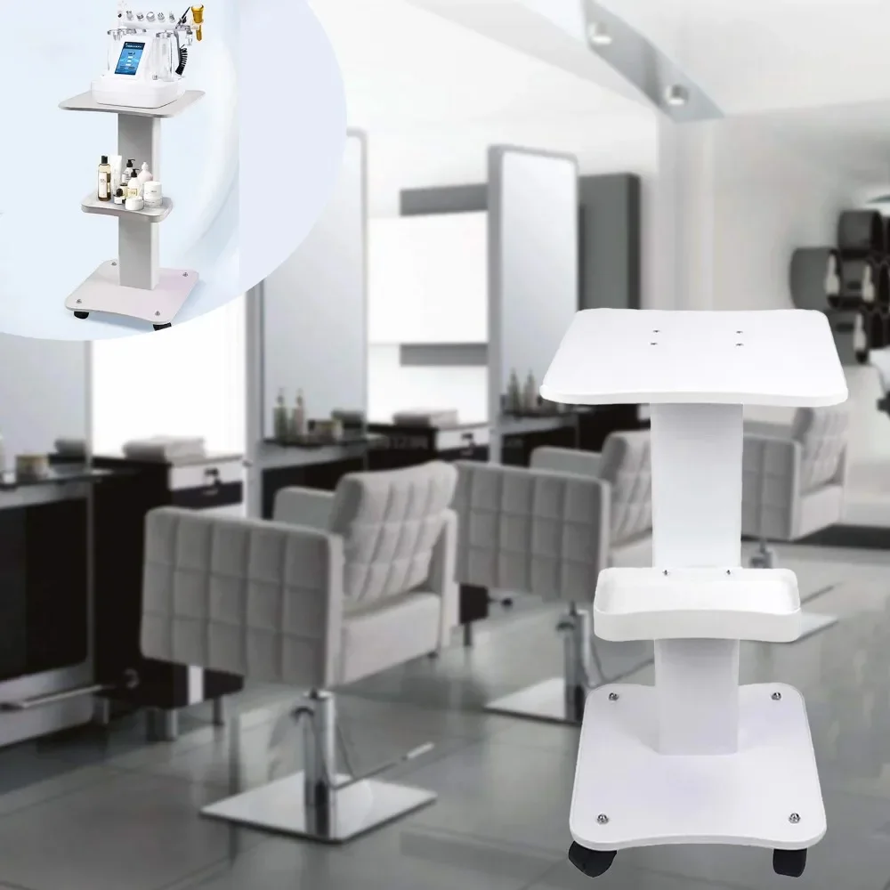 Carrello portaoggetti di bellezza con rulli silenziosi universali Scaffale portaoggetti mobile multifunzione Carrello mobile per strumenti di bellezza per barbiere