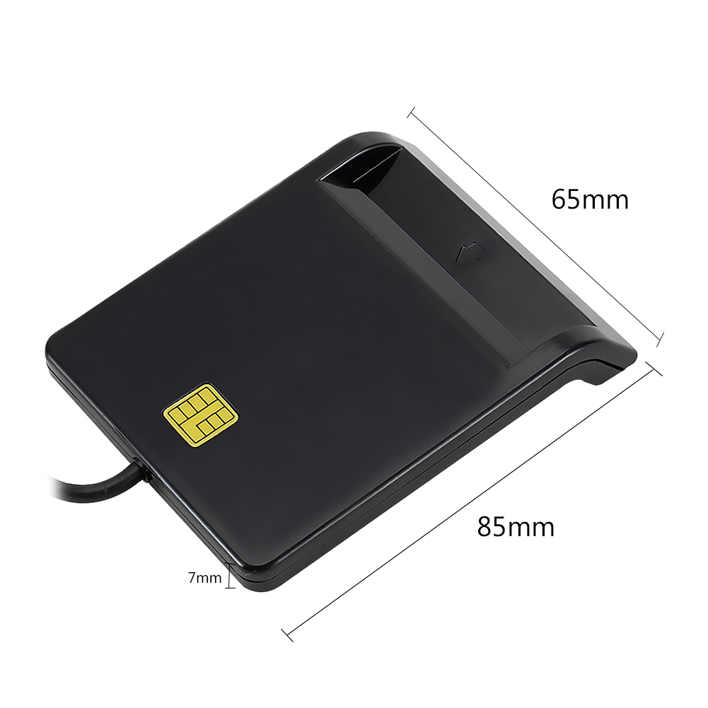 Lecteur de carte d'identité USB 2.0 intelligent DNIE ATM CAC IC ID carte bancaire connecteur de cloneur de carte SIM pour Windows Linux lecteur de carte Portable