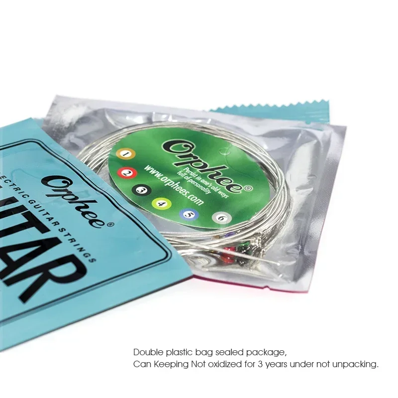 10/50 Set Orphee Electric Guitar Strings Set RX Series Hexagonal Carbon Steel 6 String for Electric Guitar Accessories Beginner
