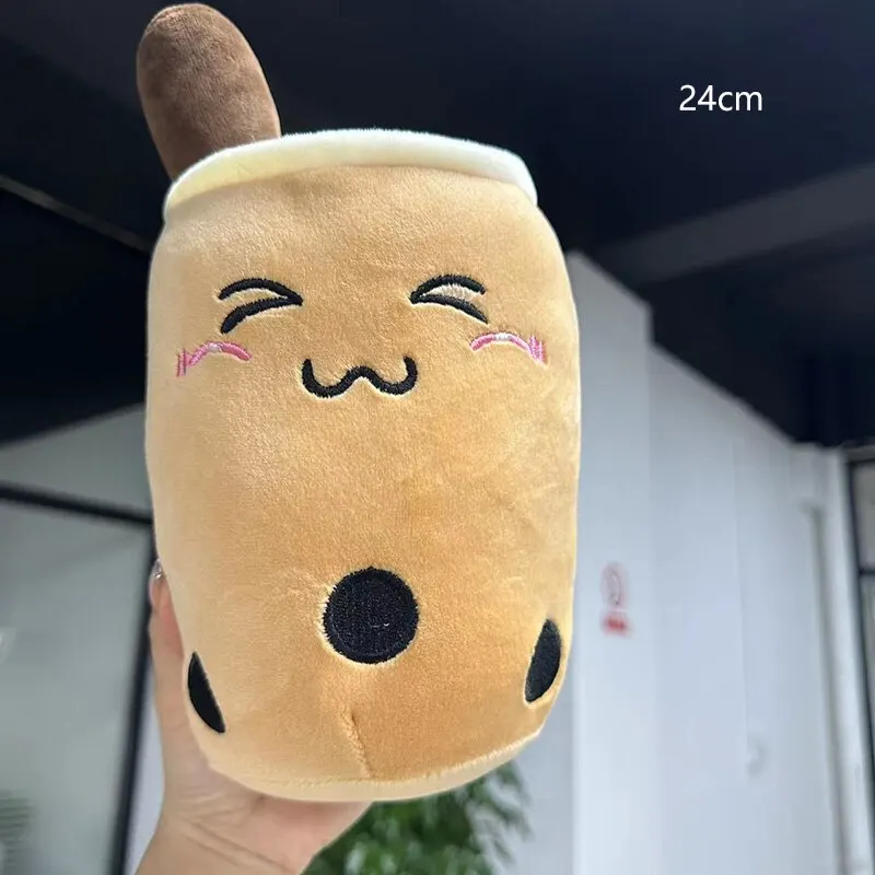 ถ้วยชานมจำลอง1ชิ้นหมอนตุ๊กตาของเล่นผ้ากำมะหยี่มุกน้อยน้อยน่ารักสำหรับตกแต่งที่สร้างสรรค์