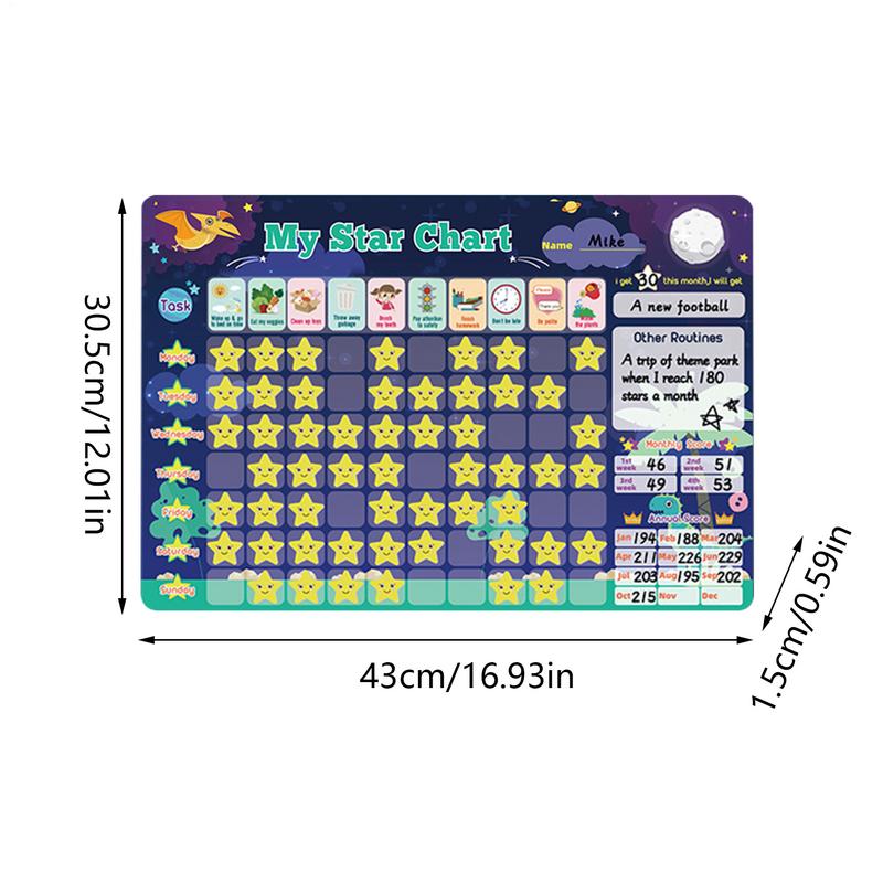 Magnetic Reward Chart Toys For Children Good Habits To Develop Time Activity Schedule Refrigerator Stickers Games