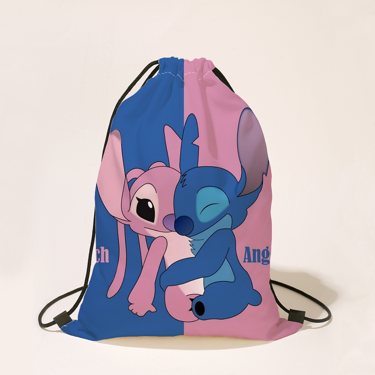 Disney Stitch Drawstring Bag Boys Girls Cartoon Drawstring Backpack Party Gifts Drawstring Bags Birthday Party Decorations
