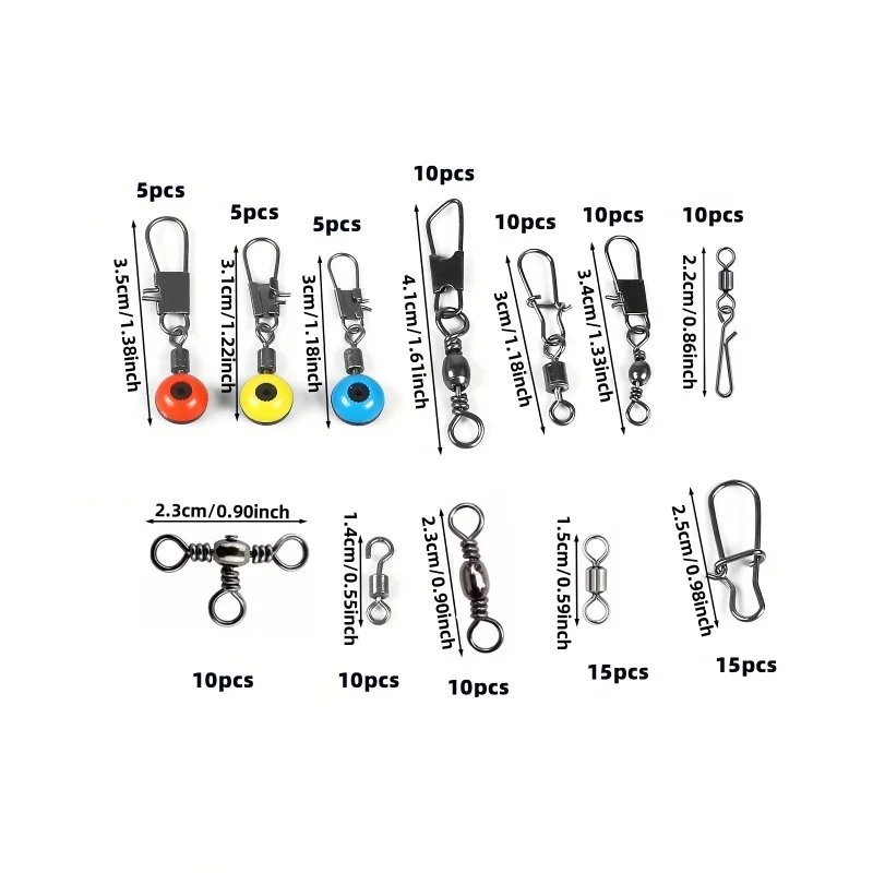115 fishing connector set, quick change spinner, quick change spinner, quick change spinner