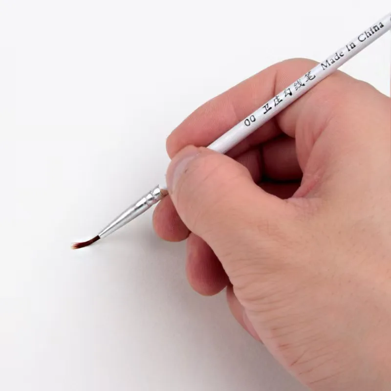 10 szt. Długopisów Fine Line Art - 0,7/1,1/1,5 mm cienkie nylonowe pędzle z haczykiem do ręcznego malowania, akrylu i materiałów do rysowania