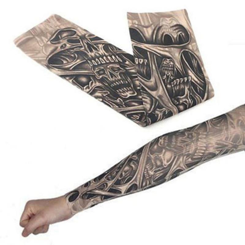 One Sleeve Outdoor Radfahren Tattoo Sonnenschutz Ärmel Sommer Tattoo Blume Arm Ärmel Mode-Stil