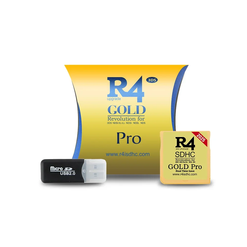 Новая версия 2025 года R4 NDS Game Gold Card Адаптер мгновенной экономии + 32G TF Burning Card COM-карта