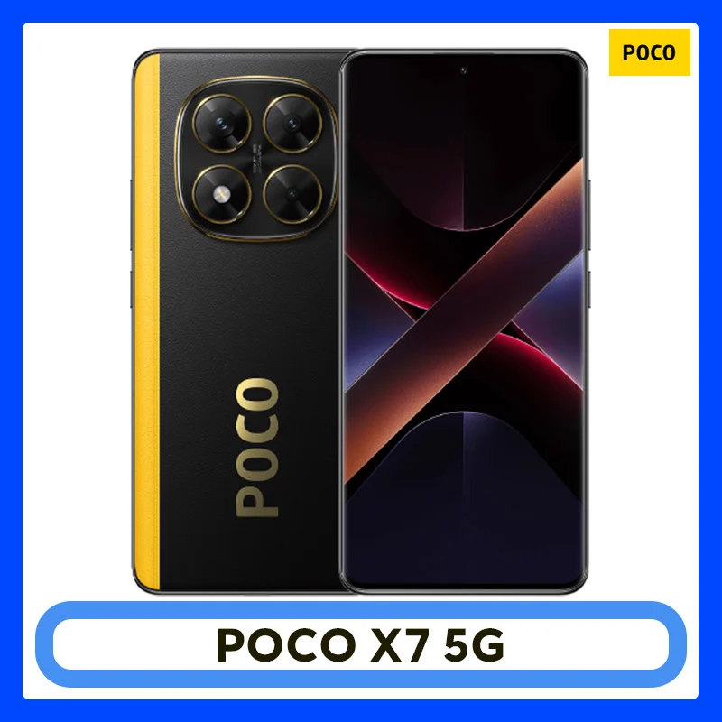 POCO X7 5G Global Version Smartphone 256 GB 512 GB Abmessung 7300-Ultra 6,67 Zoll 1,5 K AMOLED gebogenes Display 5110 mAh Akku NFC