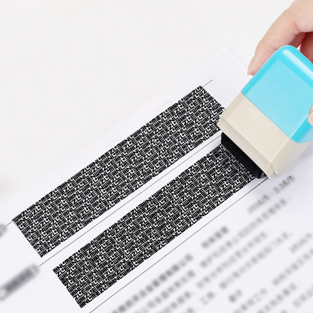 Confidential Garbled Seal Privacy Protection Roller Confidentiality Rollers Personal Private Graffiti Stamp Plastic