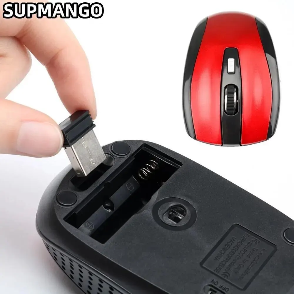 Mini 2.4 GHz mouse óptico sem fio mouse portátil sem fio USB mouse para PC Laptop Notebook