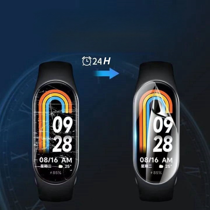 5 pçs filme de hidrogel para xiaomi mi banda 9 8 7 acessórios smartband capa completa protetor de tela relógio protetor