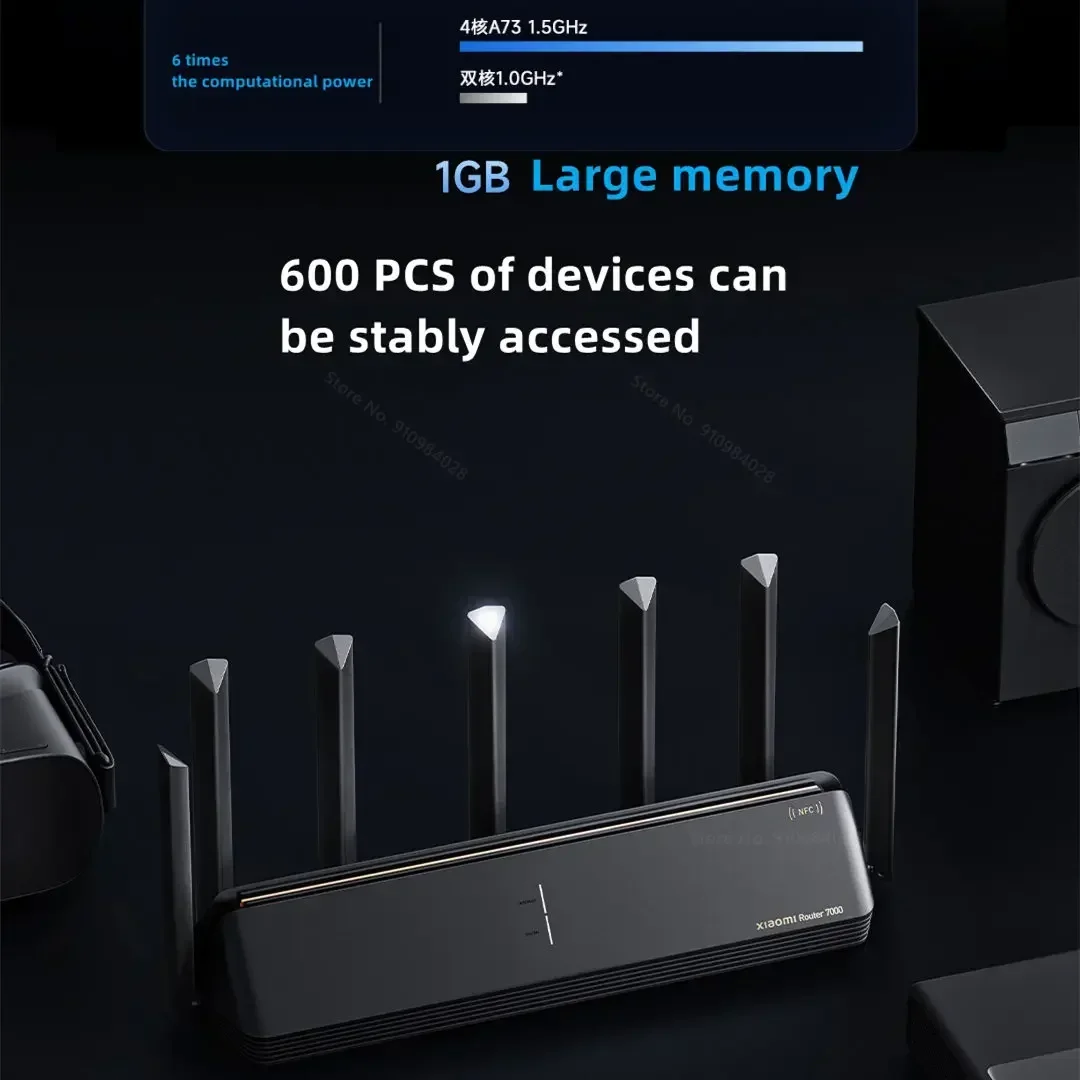 Xiaomi Mi Router BE7000 7000 repetidor WiFi de tres bandas VPN 1GB malla USB 3,0 IPTV 4X2,5G puertos Ethernet módem amplificador de señal