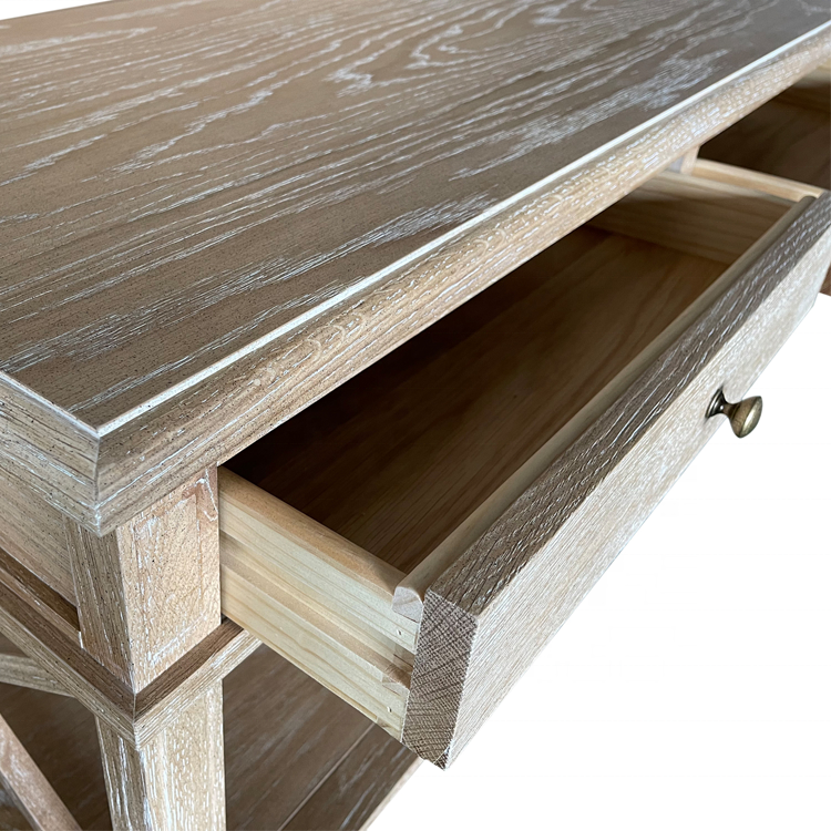 ไม้เนื้อแข็งฝรั่งเศสห้องนั่งเล่นที่ทันสมัยเฟอร์นิเจอร์ perabot rumah โต๊ะกาแฟกลาง HL544S เก็บของ