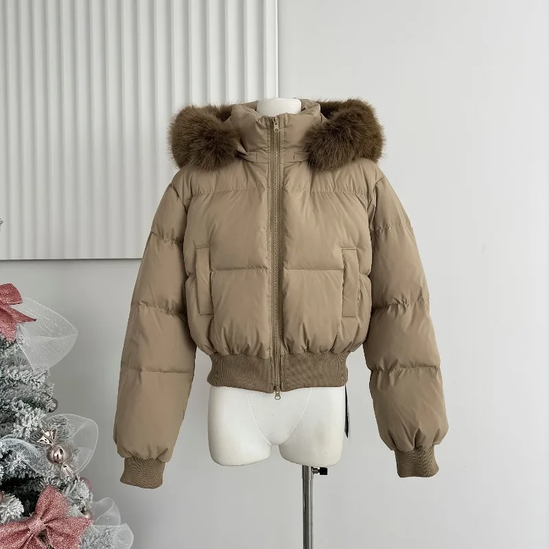 Inverno gola falsa com capuz casacos curtos de algodão topos engrossar quente moda nova parkas casuais chaquetas coreia jaquetas femininas