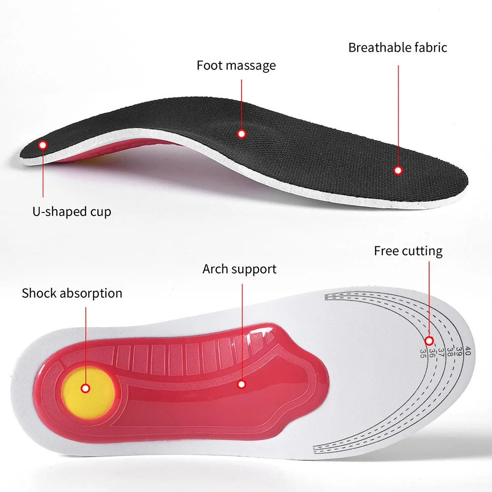 Orthotic Đế Hỗ Trợ Vòm Flatfoot Chỉnh Hình Miếng Lót Cho Bàn Chân Dễ Dàng Áp Lực Của Chuyển Động Không Khí Giảm Chấn Đệm Lót Đế