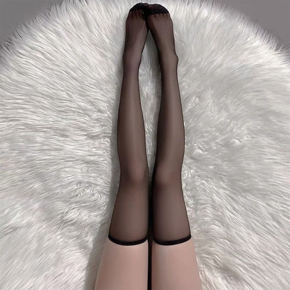 블랙 화이트 섹시한 오버 니 롱 양말 여성 스위트 걸스 로리타 Bowknot 허벅지 높은 Fishnet 스타킹 고딕 펑크 레이스 메쉬 레깅스