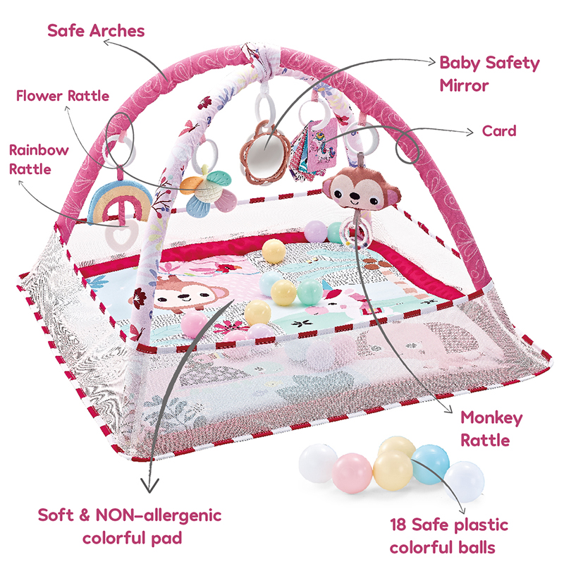 ベビーフィットネスフレームおなかタイムクロールゲームブランケットベビープレイジム早期教育フェンスクロールマットベビープレイマット0-36ヶ月