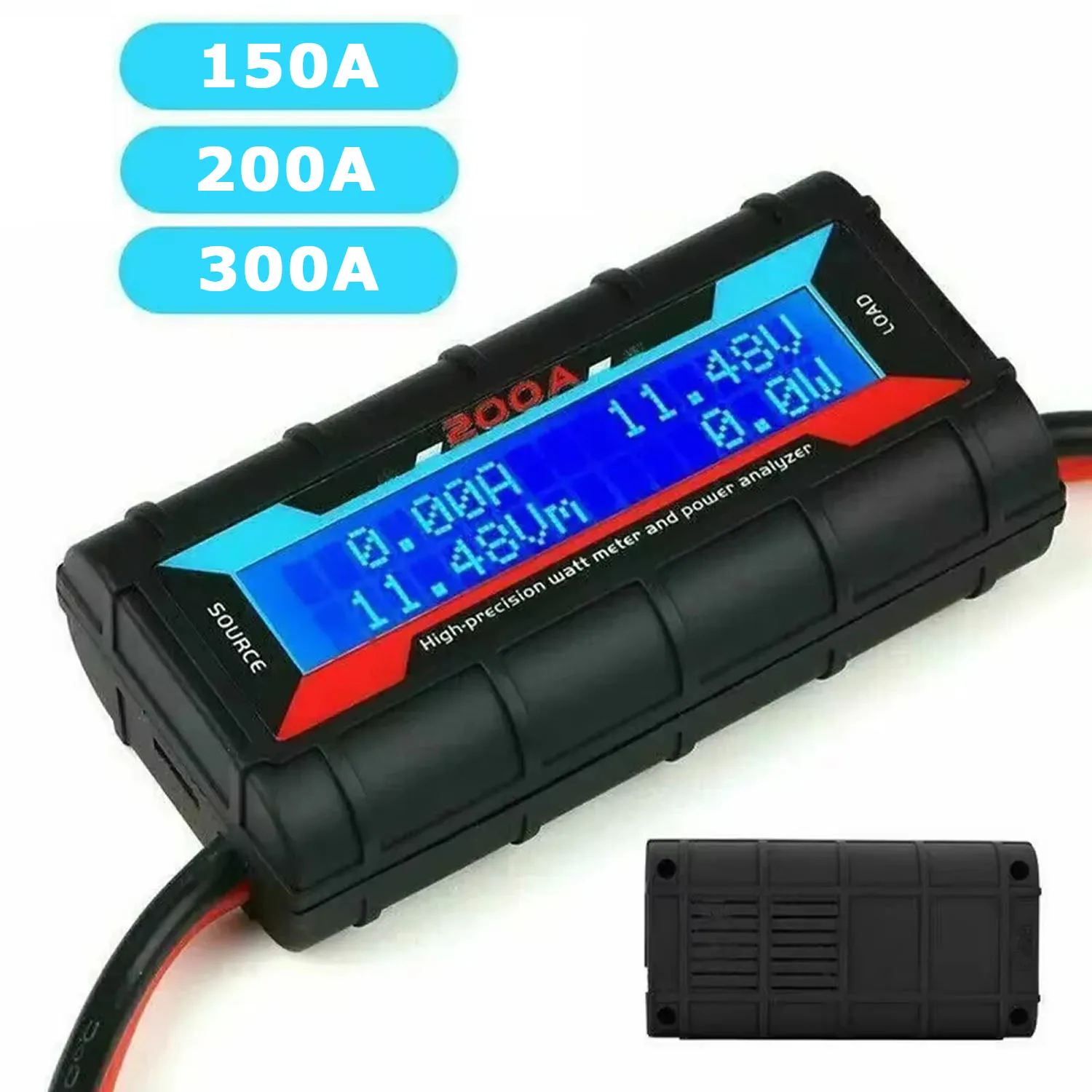 LCD 150A 200A 300A 60V เครื่องทดสอบแบตเตอรี่ไร้สายดิจิตอลวัตต์มิเตอร์โวลต์ AMP Monitor เครื่องวิเคราะห์ RC เครื่องบินแบตเตอรี่เครื่องวิเคราะห์