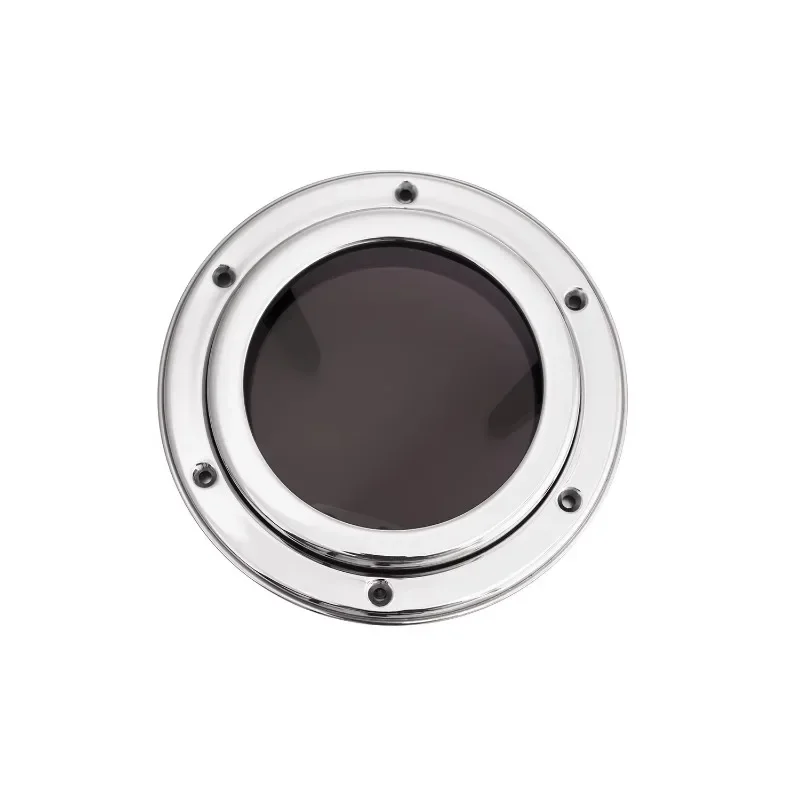 Janela de vigia de barco 5 "-7", aço inoxidável 316, acrílico, formato redondo, abertura, acessórios marinhos para barco, iates, navios, rv