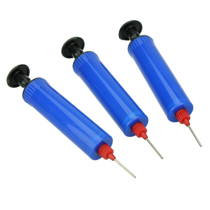 Portátil mini mão bomba de bolas de ar inflator kit inflável com agulha para bolas de vôlei de futebol de basquete