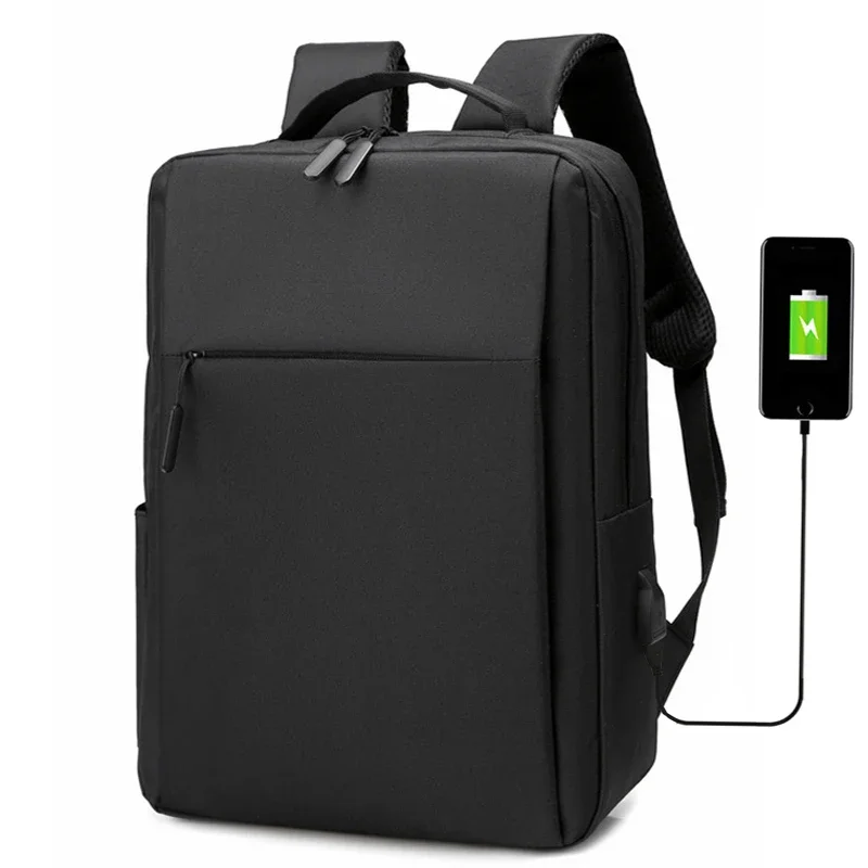 Mochila para ordenador portátil de 15,6 pulgadas, mochila de viaje de nailon para ordenador portátil para hombre, mochilas escolares con carga Usb, bolsa impermeable para hombre